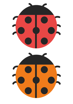 Illustration, logo, ladybug, material, JPG, PNG and AI