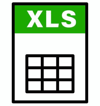 XLSファイル・データシートのアイコン2 xls,ファイル,アイコン,表データ,表計算,エクセル,ビジネス,集計,レポート,データ分析のイラスト素材