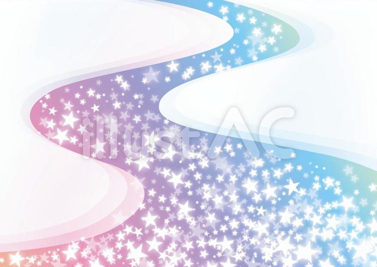 天の川　背景イラスト 天の川,七夕,背景のイラスト素材