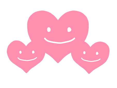 三顆心插畫, 心脏, 三, 粉红色, JPG 和 PNG