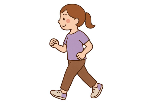 ジョギングをする人