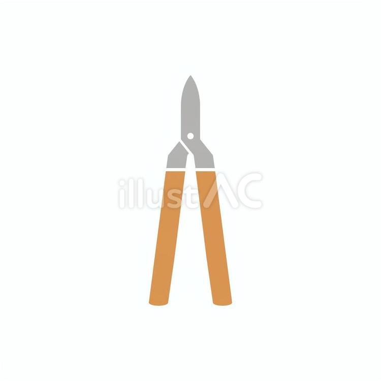 刈込鋏 刈込鋏,枝切ばさみ,剪定ばさみのイラスト素材