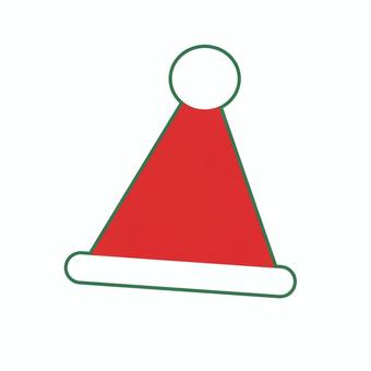 クリスマスの帽子 サンタ帽子,クリスマス,帽子,サンタクロース,赤,冬,イベント,飾り,コスチュームのイラスト素材
