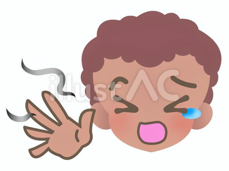 色黒男性 あくび1809イラスト No 無料イラストなら イラストac