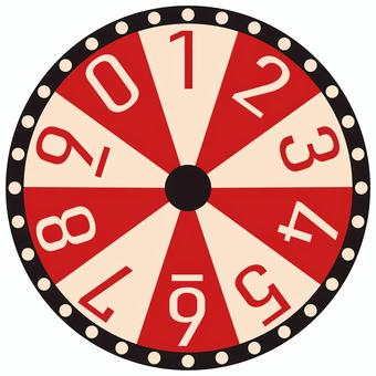 宝くじ ルーレット 宝くじ ルーレット 宝くじ,抽選,数字,ルーレット,抽選機,シンプル,アイコン,白背景,透過のイラスト素材