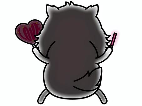 イヌさん 推し活 犬,推し活,うちわ,ペンライト,サイリウム,応援,愛,好き,ヲタ活,尊いのイラスト素材