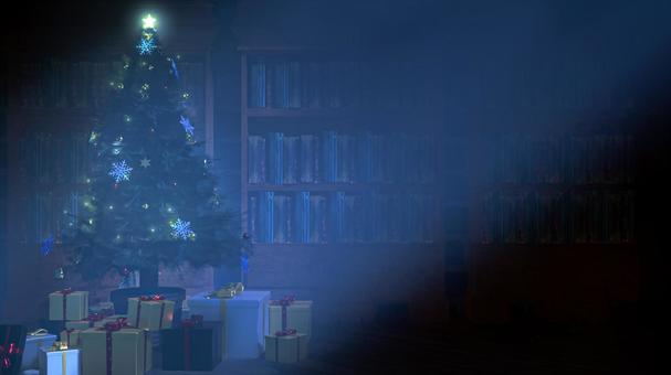 本棚の奥に眠る星屑 クリスマス,クリスマスツリー,クリスマスイブ,オーナメント,植物,木,プレゼント,雪の結晶,装飾,3dのイラスト素材