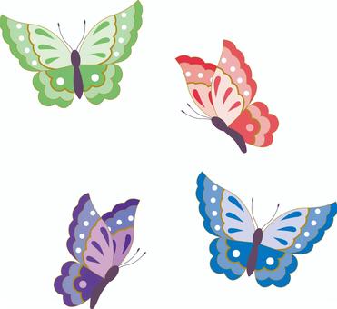 蝶2 蝶,ちょう,チョウ,動物,昆虫,虫,生物,野生動物,チョウチョ,butterflyのイラスト素材