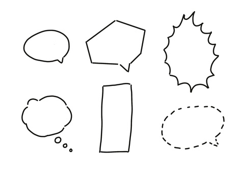 Illustration, गुब्बारा, सेरिफ़, टिप्पणी, 