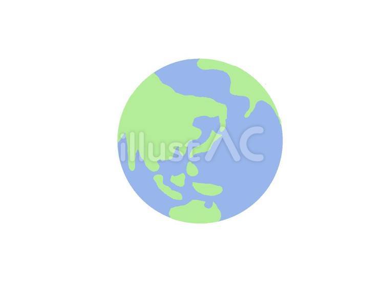 地球(線画なし)  地球,世界,日本のイラスト素材