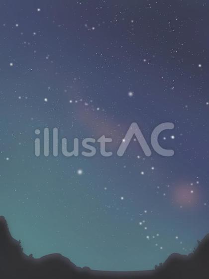 星空のイラスト