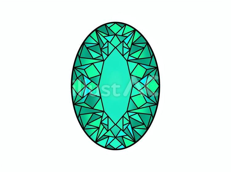 宝石　緑 宝石,宝飾品,貴重品のイラスト素材