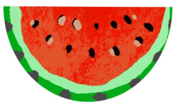 Illustration, watermelon, icon, sweet, 