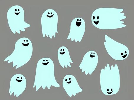Illustration, призрак, и мило, хэллоуин, 