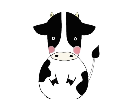 うし うし 干支,動物,うしのイラスト素材