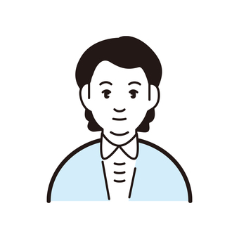 おばさん おばさん,主婦,中年女性,家庭,家事,専業主婦,普段着のイラスト素材