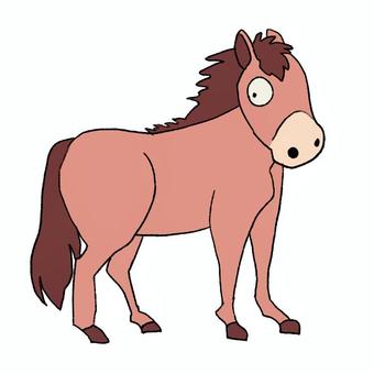 午 年賀状,馬,午のイラスト素材