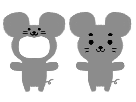 Mouse costume face fit, face-to-face, costume, mouse, JPG and PNG