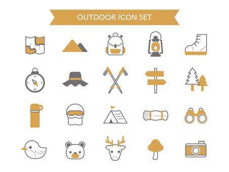 Illustration, outdoor, hiking, camp, 