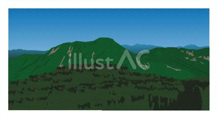 皇海山 皇海山,登山,山登りのイラスト素材