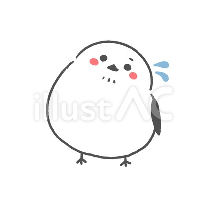 焦るシマエナガ