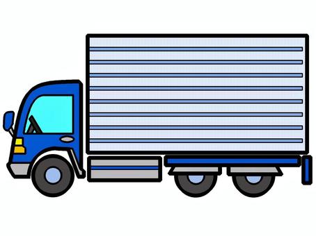 トラックのアイコン『青』 トラック,車両,移動,輸送,運搬,貨物,配達,走行,モチーフ,カラーのイラスト素材