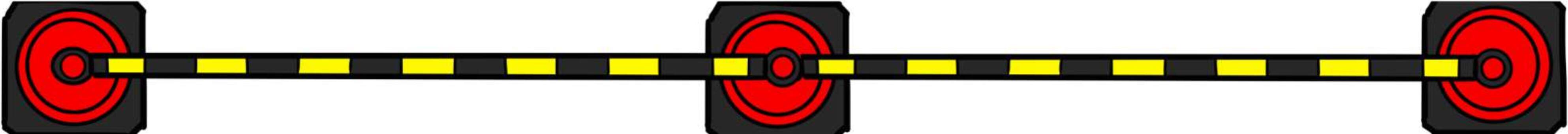 真上から見た三角コーンとポール 三角コーン,ポール,真上,目印,工事,列整理,案内,手描きのイラスト素材