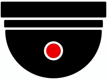 監視カメラのシンプルなアイコン 監視カメラ,アイコン,防犯,カメラ,録画,撮影,見張る,守る,機器,シンプルのイラスト素材