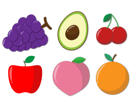 fruit apple orange cherry, JPG, PNG and AI fruit apple orange cherry, fruits, set, apple, JPG, PNG and AI