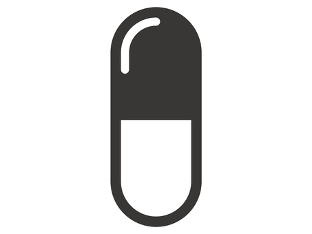 Illustration, medicine, capsule, icon, 