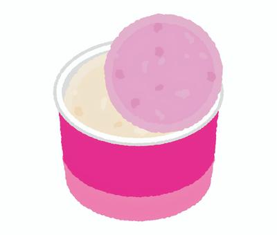 アイスクリーム・カップ カップアイス,アイスクリーム,アイス,デザート,スイーツ,ストロベリーアイスクリーム,おやつ,いちご味,イチゴアイス,ストロベリーアイスのイラスト素材