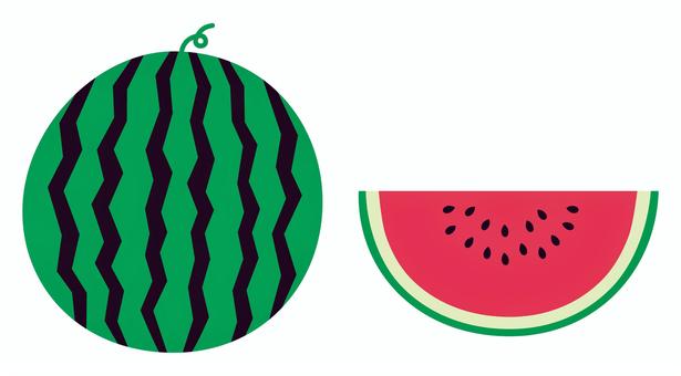 Illustration, JPG, PNG and AI Illustration, watermelon, fruits, fruit, JPG, PNG and AI