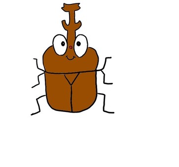 カブトムシのイラスト カブトムシのイラスト カブトムシ,虫,生き物のイラスト素材