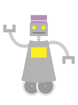 受付ロボット ロボット,受付,手伝い,フロント,案内,ホテル,タイヤ,お出迎え,客対応,旅館のイラスト素材