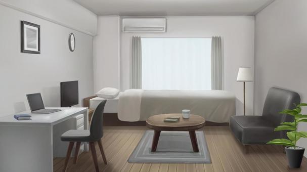 一人暮らしの部屋 背景イラスト 一人暮らしの部屋 背景イラスト 部屋,一人暮らし,ワンルームのイラスト素材