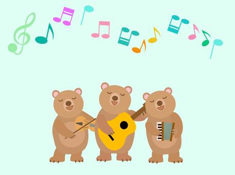 Illustration, concert, bear, animal, 