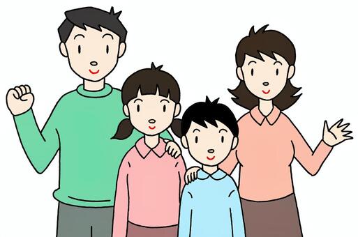 Illustration, family, family, parenting, JPG and PNG