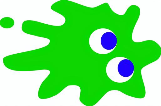 スライム モンスター,スライム,緑,おばけ,ゆうれい,いきもののイラスト素材