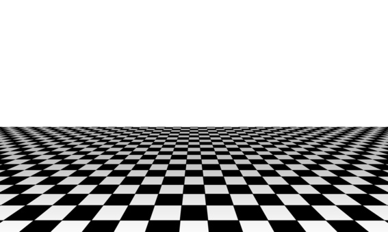 チェッカーフラッグ柄の床 床,格子柄,背景,パターン,タイル,チェッカーフラッグ,モノクロ,黒,白,透過のイラスト素材