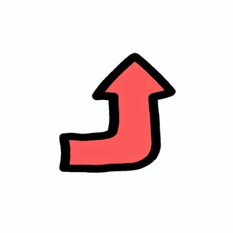 手描き矢印アップ 矢印,アップ,上げ,上がる,上昇,急上昇,手描き,方向,示す,アゲアゲのイラスト素材