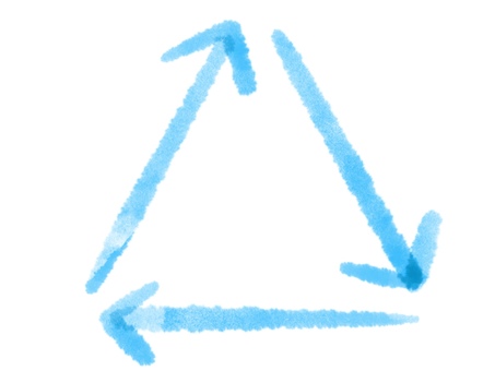 Bermuda Triangle Circular Arrow, cycle, arrow, mark, JPG and PNG