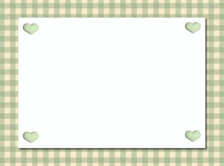 ギンガムチェックのフレーム