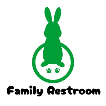 ウサギさんのトイレマーク　多目的 トイレマーク,うさぎ,兎,動物,トイレ,動物病院,多目的,誰でも,身障者,バリアフリーのイラスト素材