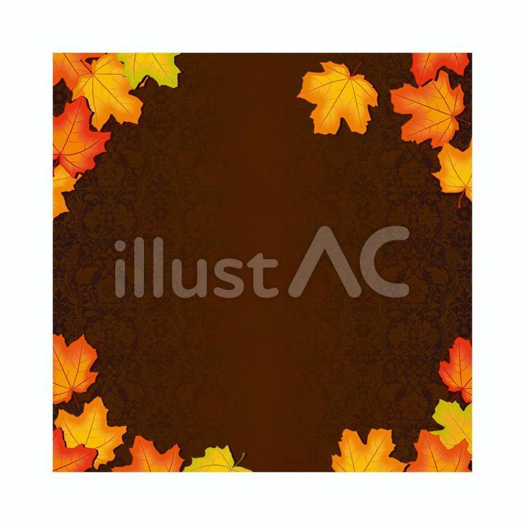 0872_autumn 秋,紅葉,バックグラウンドのイラスト素材