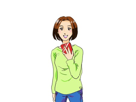 スマホを見る女性, スマホを見る女性, smartphone, fem, urip,