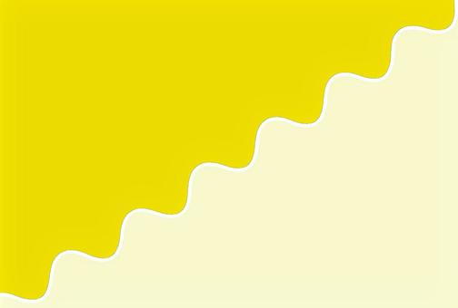 なみなみ半分背景（黄色） なみなみ,半分,シンプル,ポップ,かわいい,背景,黄色のイラスト素材