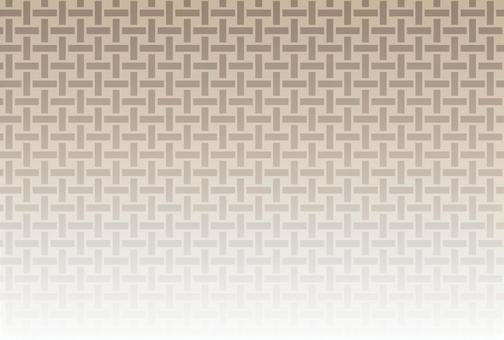 ハガキサイズの和柄一崩しのベージュX茶色 背景,和風,和柄,一崩し,格子,ベージュ,茶色,年賀状,グラデーション,日本のイラスト素材