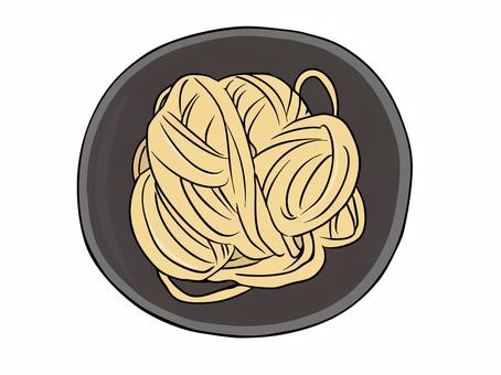 替え玉 替え玉,おかわり,麺,食べ物,皿,主線あり,広告,チラシ,cm,白背景のイラスト素材