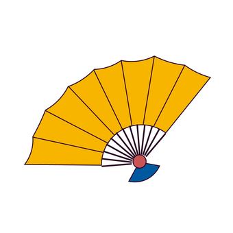 扇子　手持ち富士山　縁あり 扇子,正月,迎春,縁起物,年賀状,素材,パーツ,お祝い,富士山,初日の出のイラスト素材