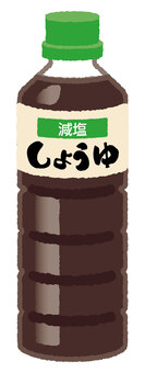 減塩醤油 醤油,しょうゆ,料理,調味料,食品,減塩,健康のイラスト素材